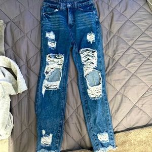 Ripped jeans, us size 2, from shein
